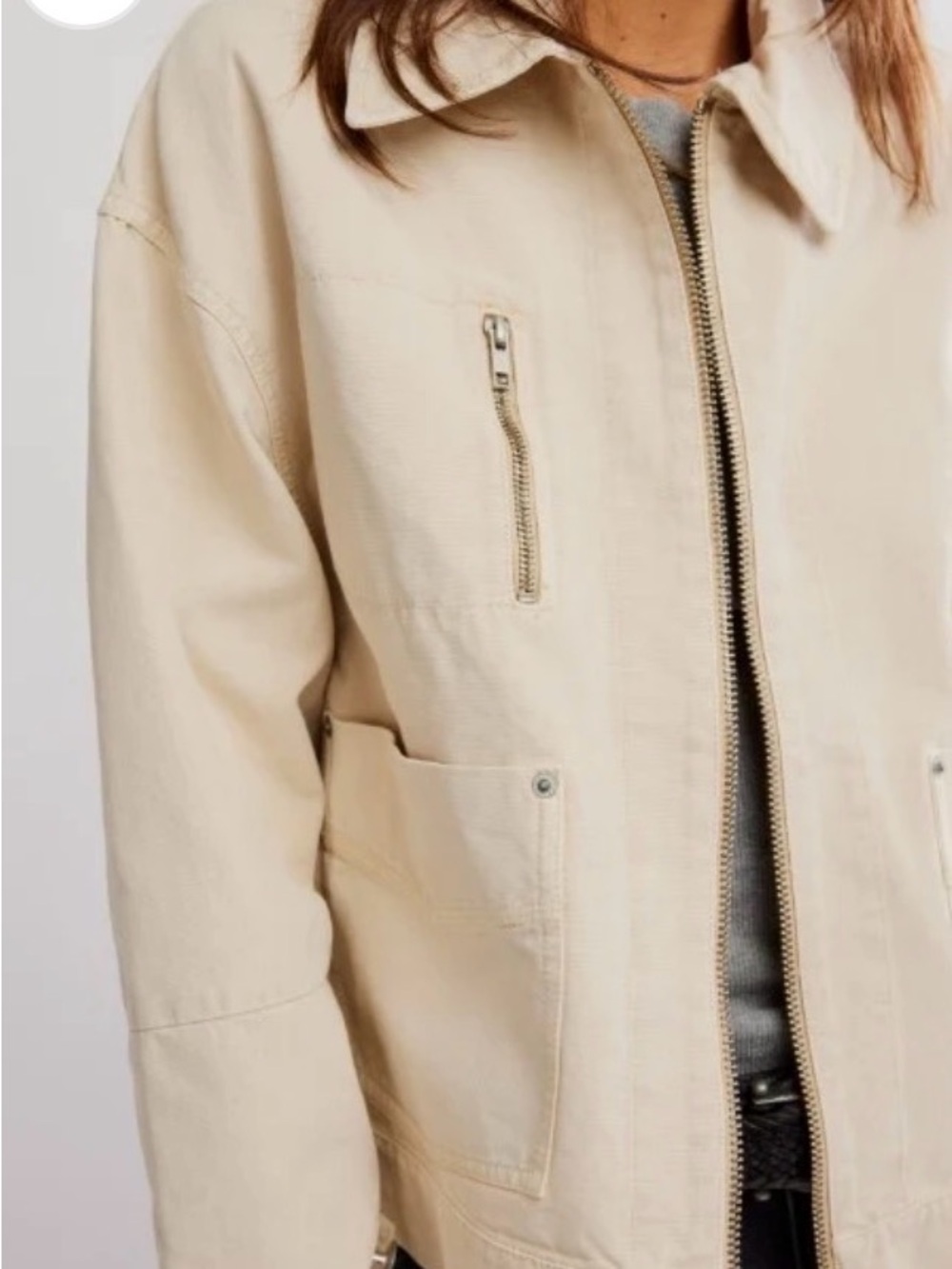 Women's 100% Cotton Sally Canvas Jacket Free People Coat
